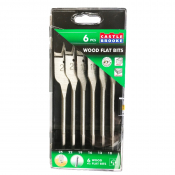 10/13/16/19/22/25.0mm 6pc Flat Bit Wood Drill Set