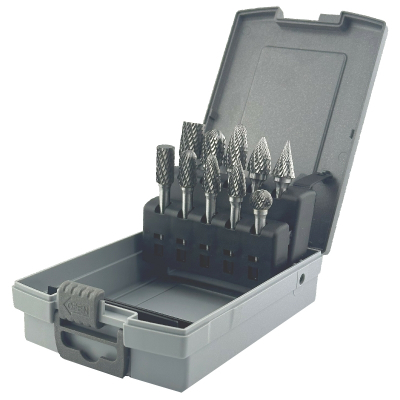 10Pc Carbide Burr Set Double Cut