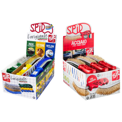 Spid Brass Plated Steel Brushes & Trio Display Boxes
